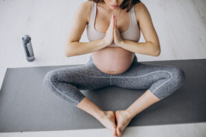 Prenatal and Postnatal Yoga – Root of Breath Prenatal yoga practice with gentle movement and deep breathing at Root of Breath